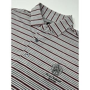 FootJoy FJ Trump National JUPITER Striped Men’s Golf Polo Shirt XL Golfing EUC